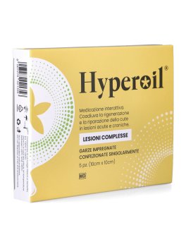 Hyperoil® Lesioni Complesse 5 Garze Medicate 10x10 cm - 1