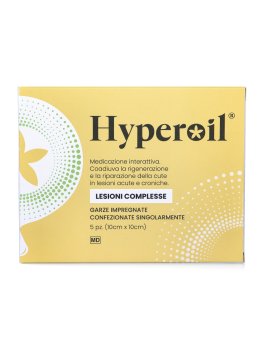 Hyperoil® Lesioni Complesse 5 Garze Medicate 10x10 cm - 2