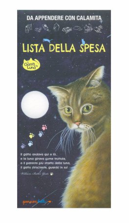 Il Gatto e la Luna - Lista della Spesa con Calamita — Quaderno - 1