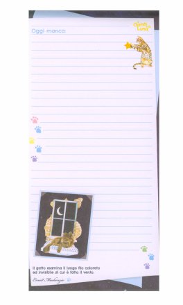Il Gatto e la Luna - Lista della Spesa con Calamita — Quaderno - 2