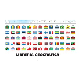 Il Mondo - Planisfero  Politico con Bandiere — Libro - 3