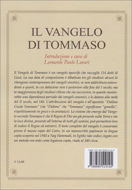 Il Vangelo di Tommaso — Libro - 2