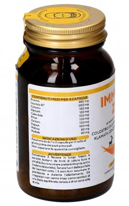 Immuno Zim - Integratore di Colostro di Capra, Enzimix, Inositolo, Klamath, Zenzero, Papaya e Rodiola in Capsule Vegetali - 3