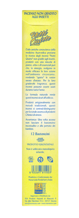 Incensi Naturali Notti Quiete - 12 Bastoncini - 2