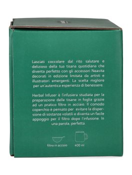 Infusiera con Filtro in Acciaio - Herbal Infuser Blu - 4