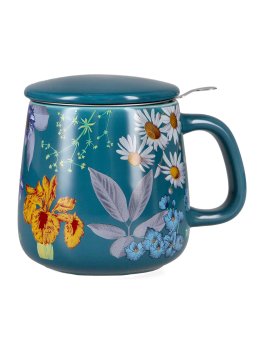 Infusiera con Filtro in Acciaio - Herbal Infuser Blu - 1