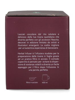Infusiera in Ceramica con Filtro e Coperchio "Infusi da Favola" - Blu - 5