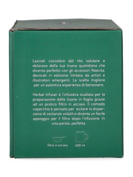 Infusiera in Ceramica con Filtro in Acciaio "Rituali Botanici" - Ottanio - 400 ml - 6