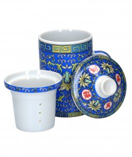 Infusiera in Porcellana Cinese con Filtro e Coperchio - 2