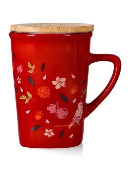 Infusiera in Ceramica con Coperchio in Legno - Herbal Infuser - 1