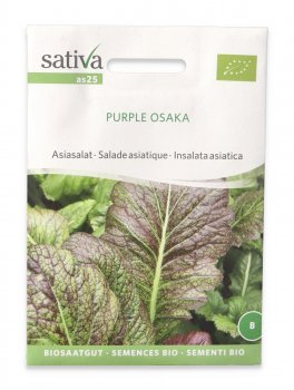 Semi di Insalata Asiatica Bio - Purple Osaka - 1