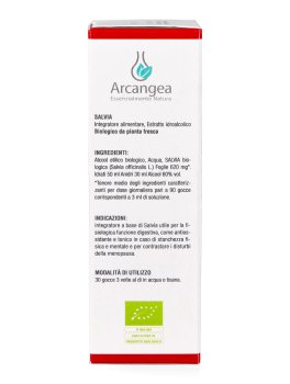 Integratore di Salvia Biologica - Soluzione Idroalcolica Foglie - 5