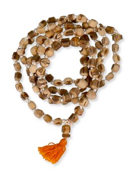Japa Mala in Legno di Tulsi con Nappina - 1