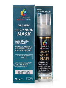 Jelly Blue Organic Mask - Maschera Viso Tonificante Bio - 1