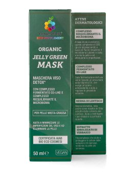 Jelly Green Organic Mask - Maschera Viso Detox Bio - 4
