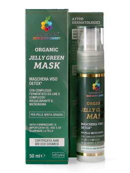 Jelly Green Organic Mask - Maschera Viso Detox Bio - 1