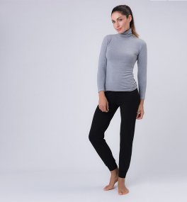 Joggings Donna in Fibra di Faggio - Nero - 2