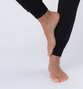 Joggings Donna in Fibra di Faggio - Nero - 3