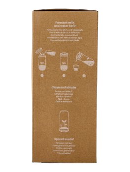 Kefir Fermenter - Kit per l'Autoproduzione del Kefir di Latte o d'Acqua - Grande - 10
