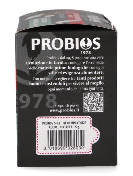 Keto Mini Cookies Cocco e Nocciola Bio - 2