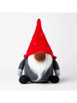 Kit da Uncinetto Amigurumi - Gnomo Natalizio Gonk - 4