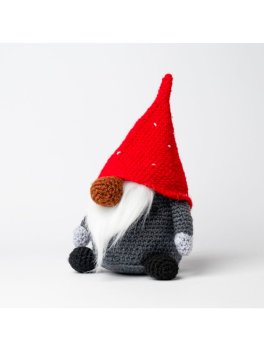 Kit da Uncinetto Amigurumi - Gnomo Natalizio Gonk - 5