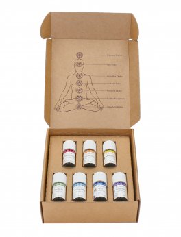 Kit di Oli Essenziali per i 7 Chakra - La Scimmia Yoga - 1