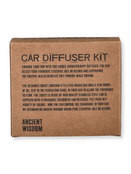 Kit Diffusore per Auto - Placca in Acciaio con Dischetti di Feltro Colorati - Albero della Vita - 3