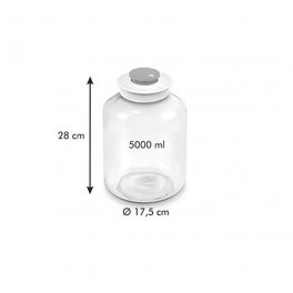 Kit Fermentazione  - Barattolo Vetro con Coperchio Ermetico - 5