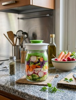 Kit Fermentazione Tescoma  - Barattolo Vetro con Coperchio Ermetico - 6