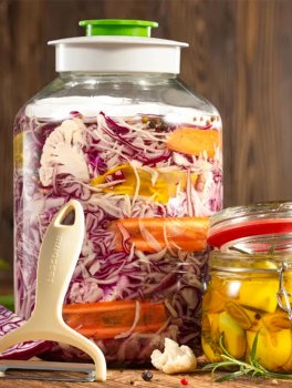 Kit Fermentazione Tescoma  - Barattolo Vetro con Coperchio Ermetico - 7