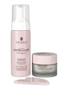 Kit ForLongevity Mousse Detergente, Crema Viso Giorno e Notte + Gua Sha - 3