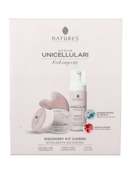 Kit ForLongevity Mousse Detergente, Crema Viso Giorno Spf 15 + Gua Sha - 5