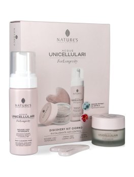 Kit ForLongevity Mousse Detergente, Crema Viso Giorno Spf 15 + Gua Sha - 1