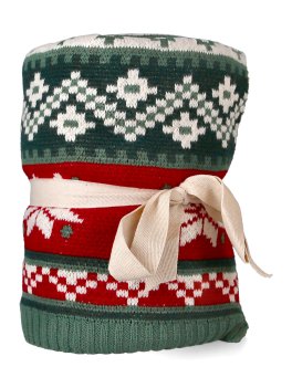 Kit Natalizio Cocoon con Coperta e Borsa in Cotone - Popy - 2