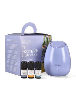 Kit Oli Essenziali in Diffusione - Diffusore Bloom e 3 Oli Essenziali Biologici - 1