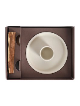 Kit Rituale di Palo Santo - Legno Naturale e Piatto in Ceramica - 3