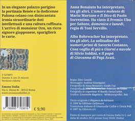 L'eleganza del Riccio - Mp3 — Audiolibro - 2