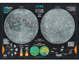 La Luna - Carte Astronomiche — Poster - 3