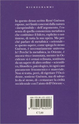 La Metafisica Orientale — Libro - 2