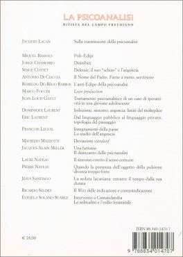 La Psicoanalisi n.38 - IV Congresso dell'Associazione Mondiale di Psicoanalisi — Rivista - 2