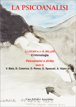 La Psicoanalisi n.51: Criminologia. — Rivista - 1