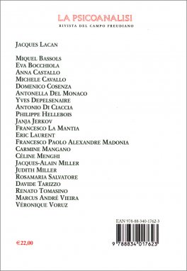 La Psicoanalisi n.62 - Luglio-Dicembre 2018 — Rivista - 2