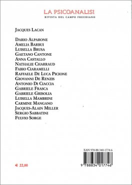 La Psicoanalisi n.63 - Gennaio-Luglio 2019 — Rivista - 2
