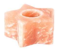 Porta Candela di sale rosa dell'Himalaya - Stella
