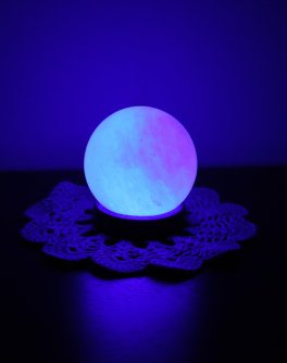 Lampada di Sale Sfera Rosa con presa Usb - 5