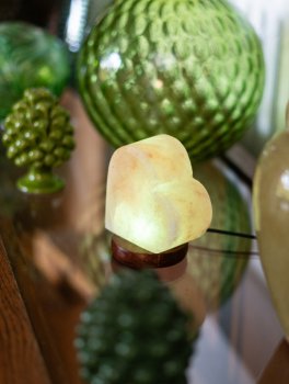 Lampada di Sale Usb - Cuore - 9