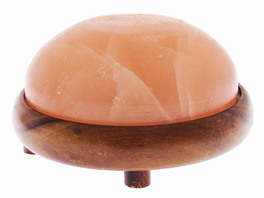Lampada Haloterapia con Base in Legno - 1