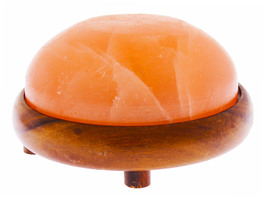 Lampada Haloterapia con Base in Legno - 3