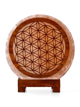Lampada di Sale Himalaya - Fiore della Vita